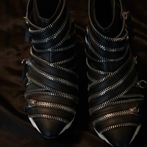 Jeffrey Campbell Super Rare Zipper Sneakers.